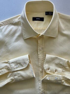 Hugo Boss - all cotton dress shirt Size 15.5”neck
